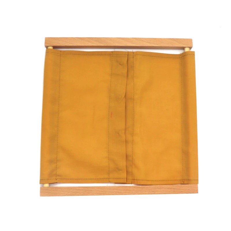Fastening frame, with wire buttons