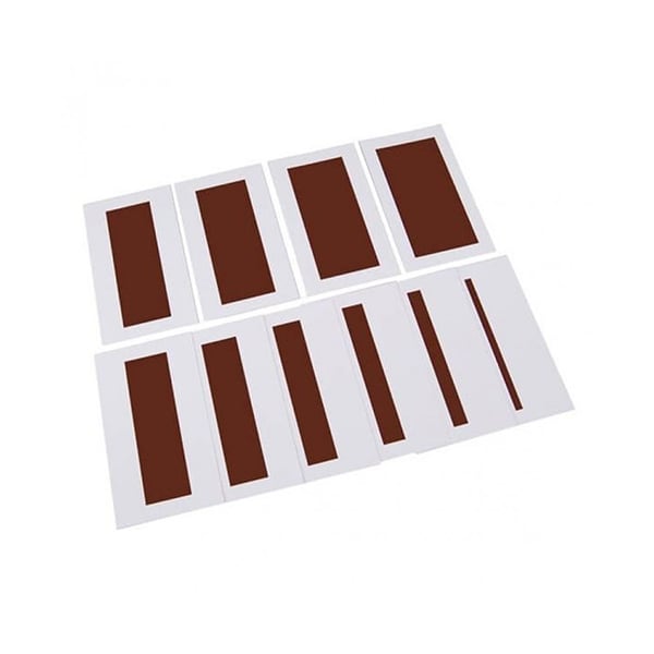 Montessori ladder from cards, brown
