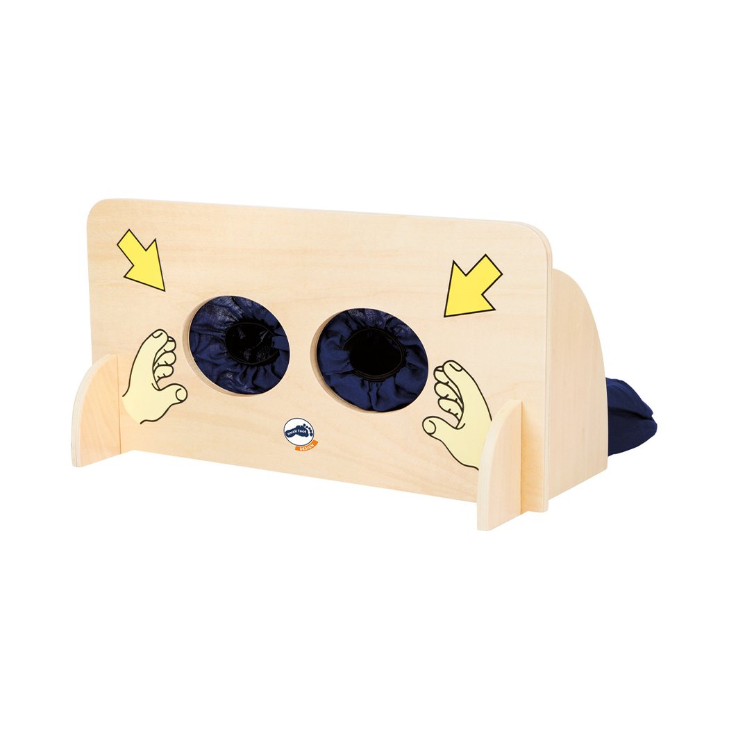 Small Foot Box of Senses, wooden, 40 x 19 x 20 cm