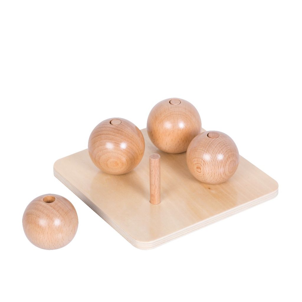 Threading beads, wooden