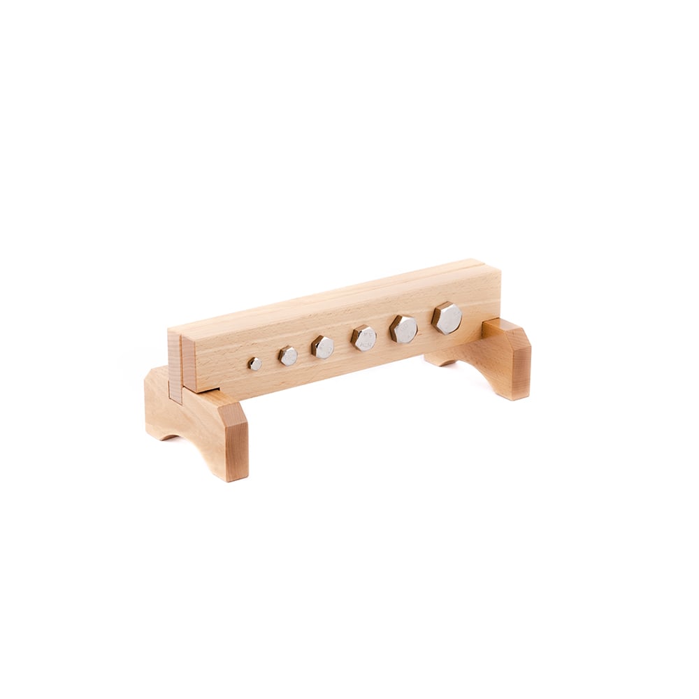 Wooden Board with Bolts and Nuts