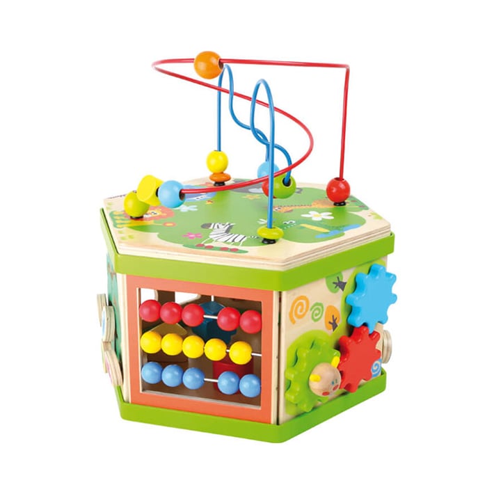 Small Foot Cube Safari, didactic, wooden, 29 x 25 x 30 cm