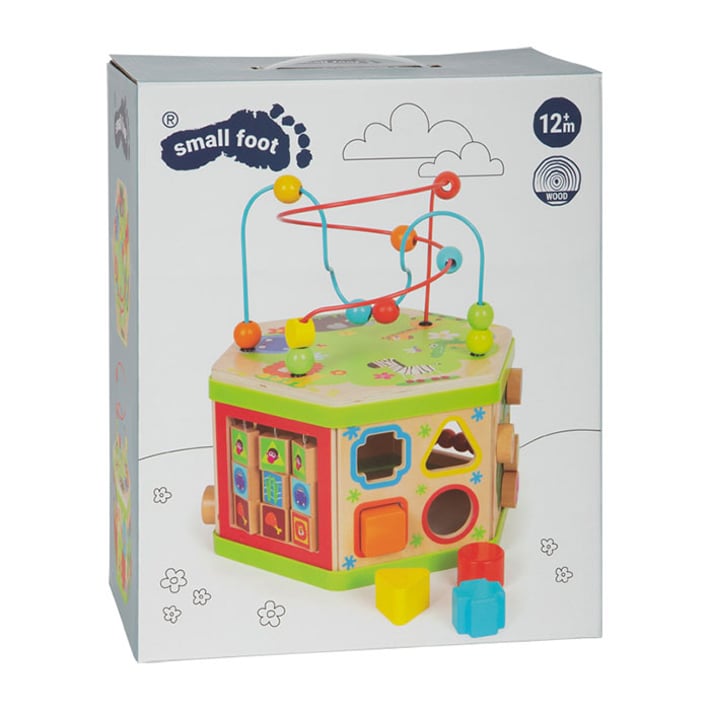 Small Foot Cube Safari, didactic, wooden, 29 x 25 x 30 cm