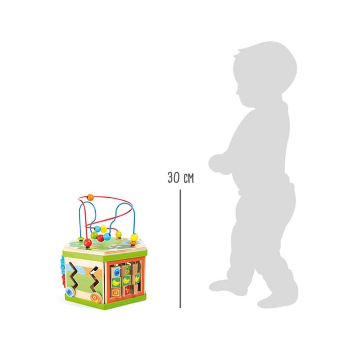 Small Foot Cube Safari, didactic, wooden, 29 x 25 x 30 cm