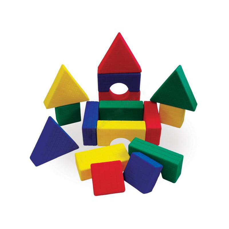 Nowa Szkola Sensory bricks, different shapes, 32 pieces