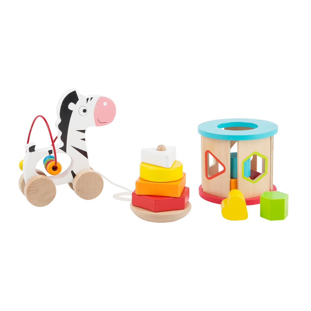 Small Foot Pull-along toy, stacking and sorter, wooden