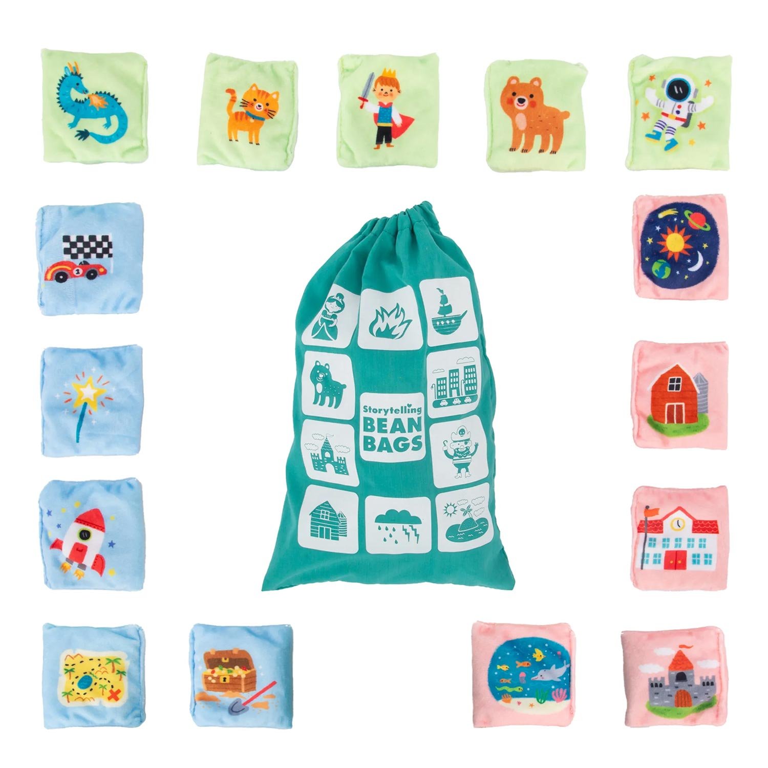 Learning Resources Storytelling Bags, 15 pieces