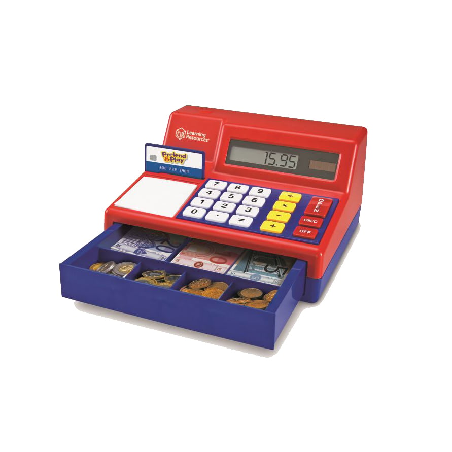 Learning Resources Cash Register with Play Money