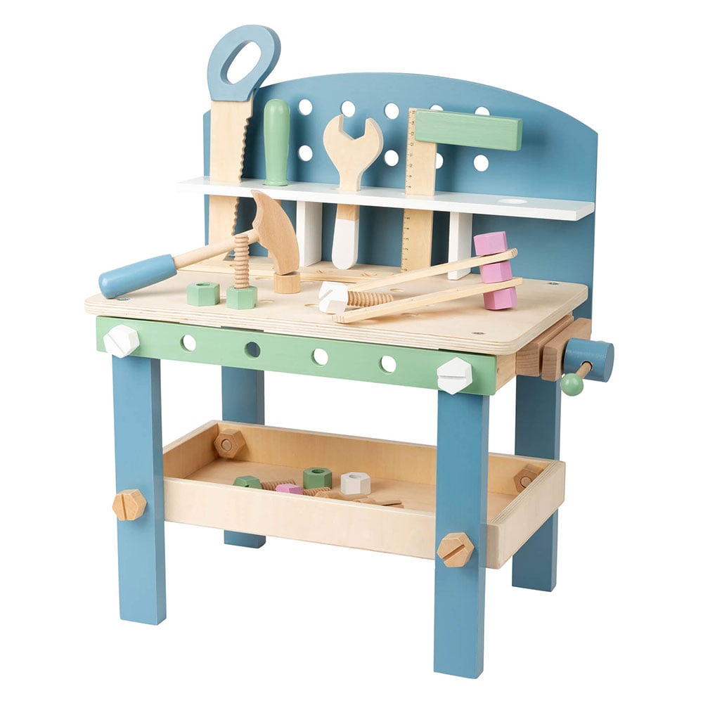 Small Foot Workshop with tools, children’s, wooden, 40 x 26 x 49 cm