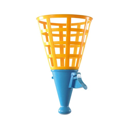 Ball and funnel game, 19 x 31 cm