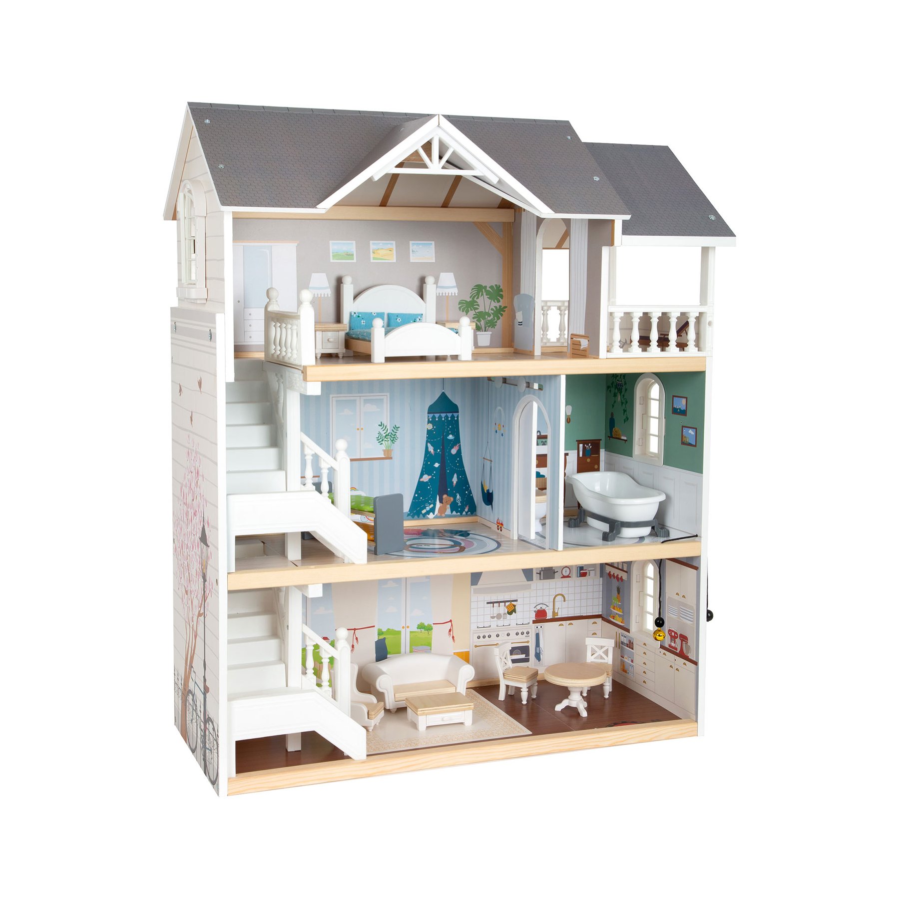 Small Foot Dollhouse, Three Floors, 63 x 32 x 76 cm