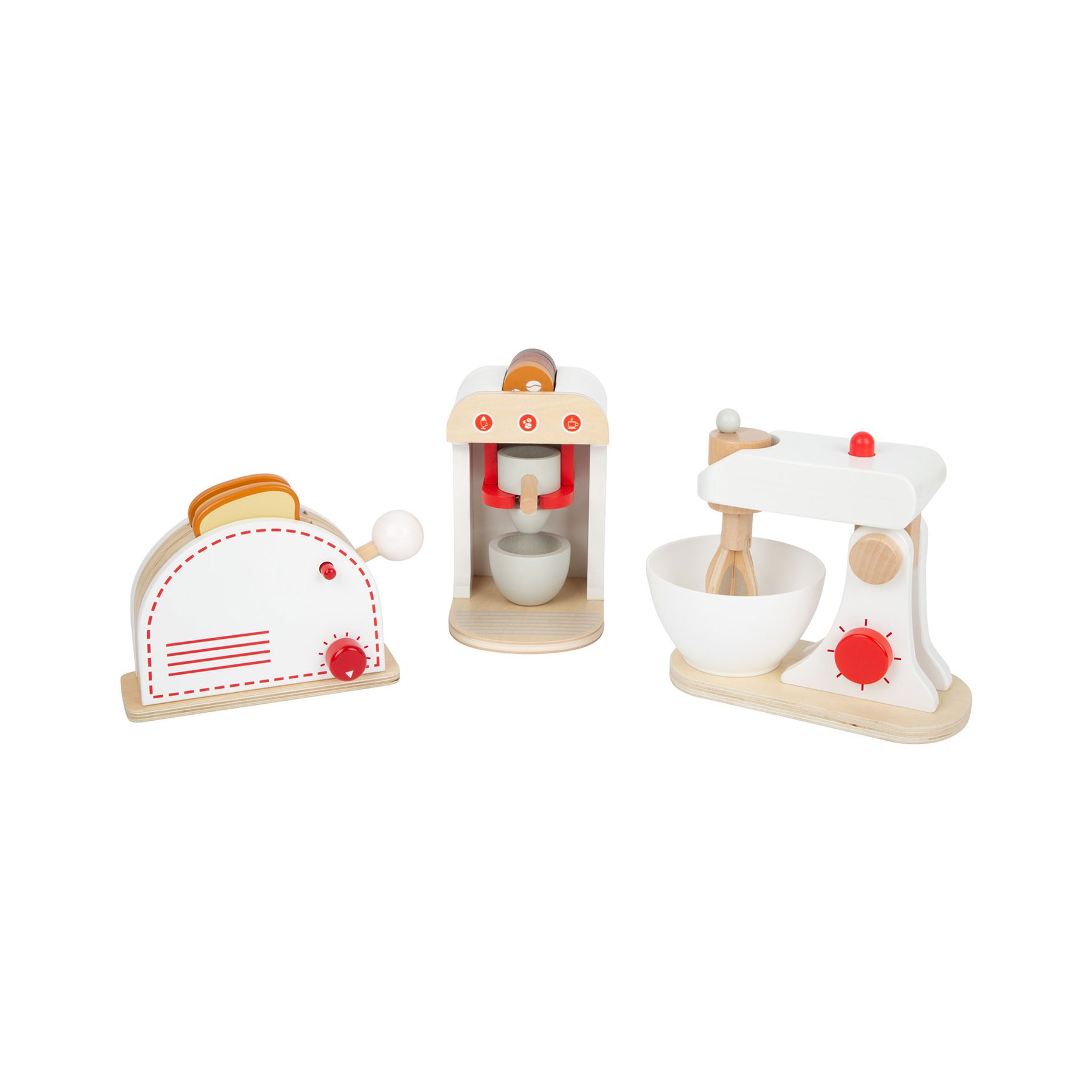 Small Foot Kitchen appliance set, wooden, 12 pcs