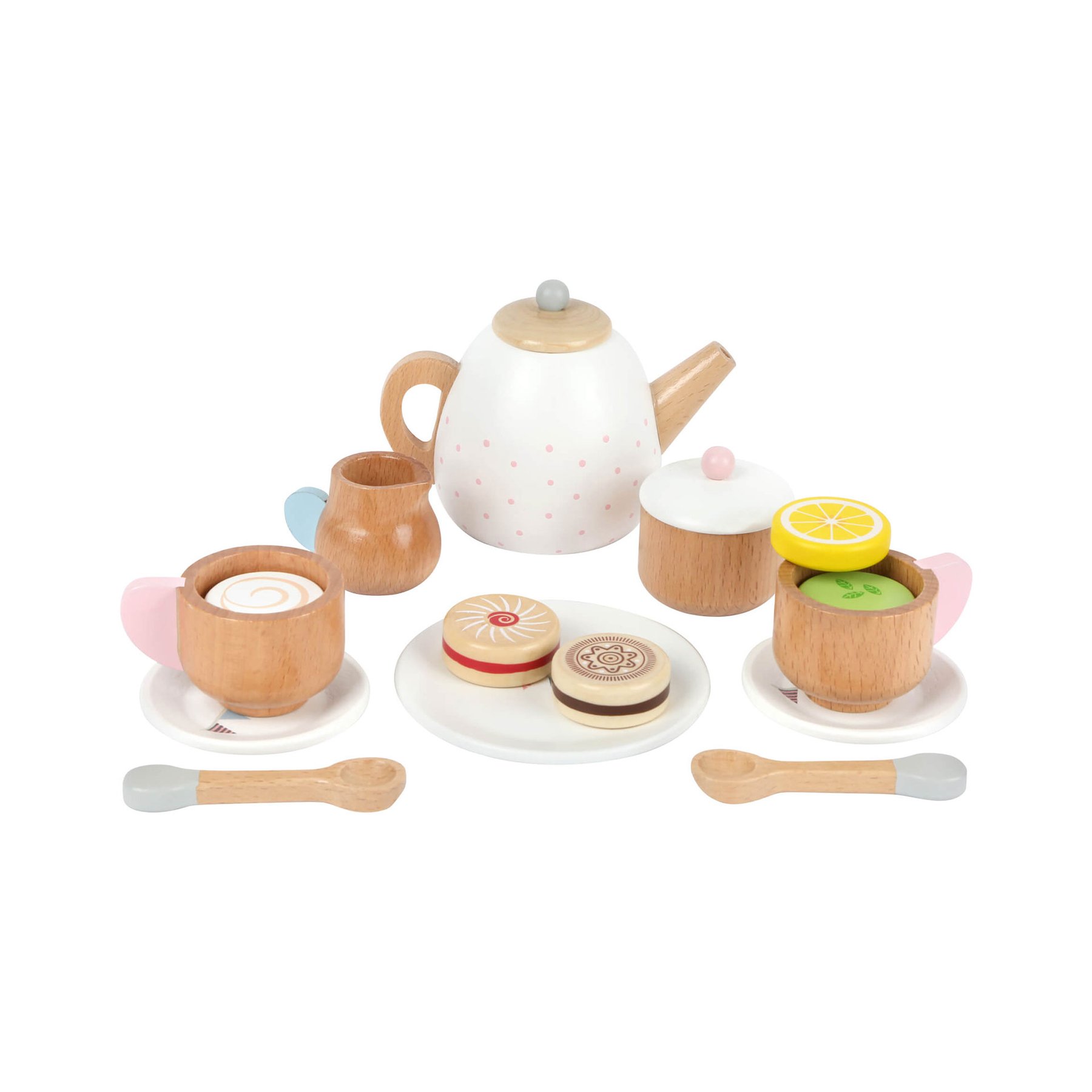 Small Foot Tea Set, kids, wooden, 15 pcs