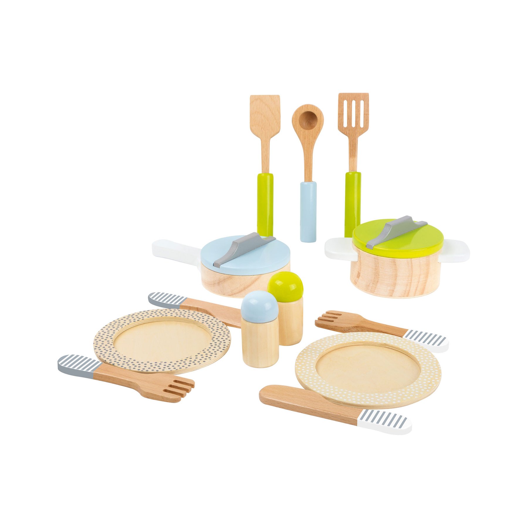Small Foot Cooking Set with Utensils, Wooden, 13 pcs, Children’s