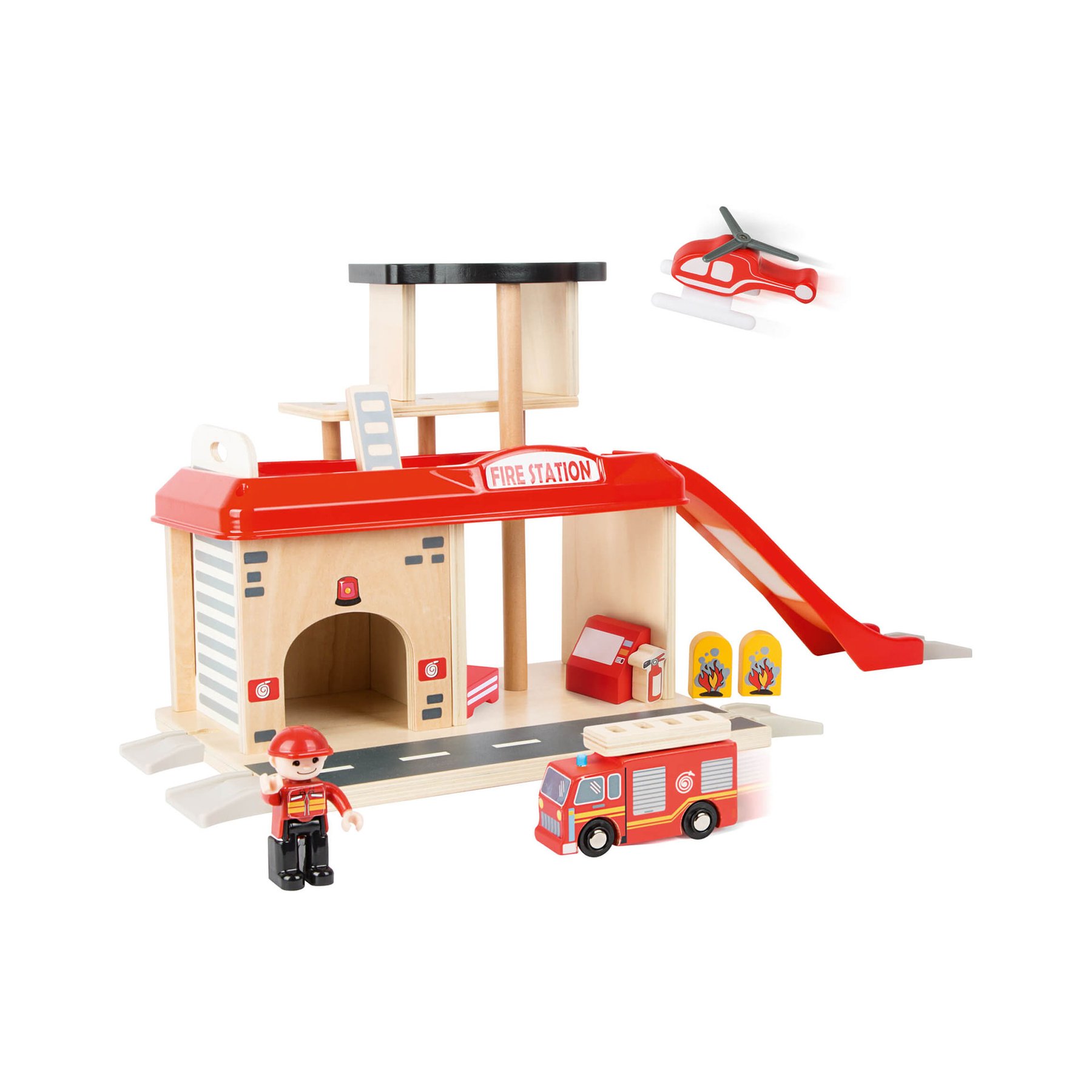 Small Foot Fire station, with accessories, 15 pcs