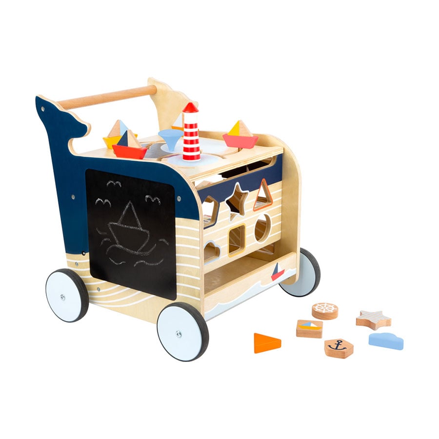 Small Foot Activity walker, wooden, 42 x 39 x 42 cm