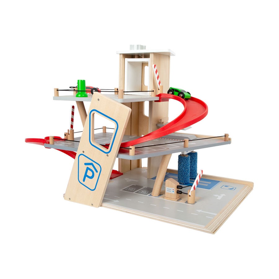 Small Foot Parking garage, wooden, 62 x 36 x 43 cm