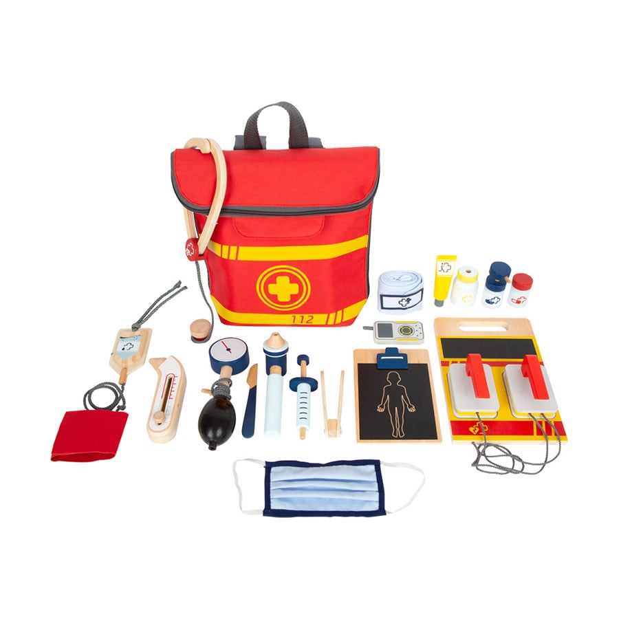 Small Foot Doctor Kit, children’s, wooden, in backpack