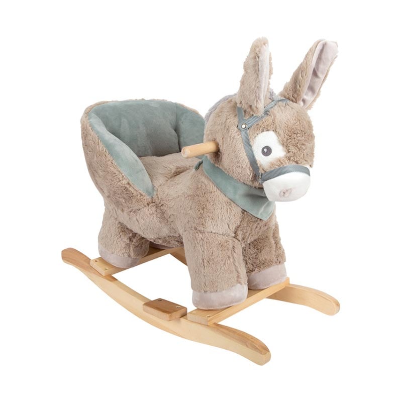 Small Foot Rocking Donkey, plush, with seat