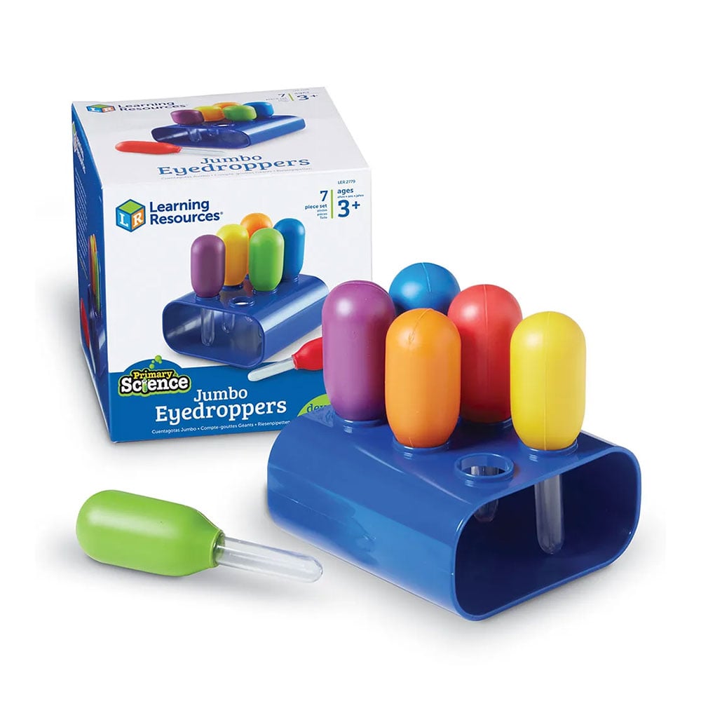 Learning Resources Droppers, jumbo, with stand, 6 pieces