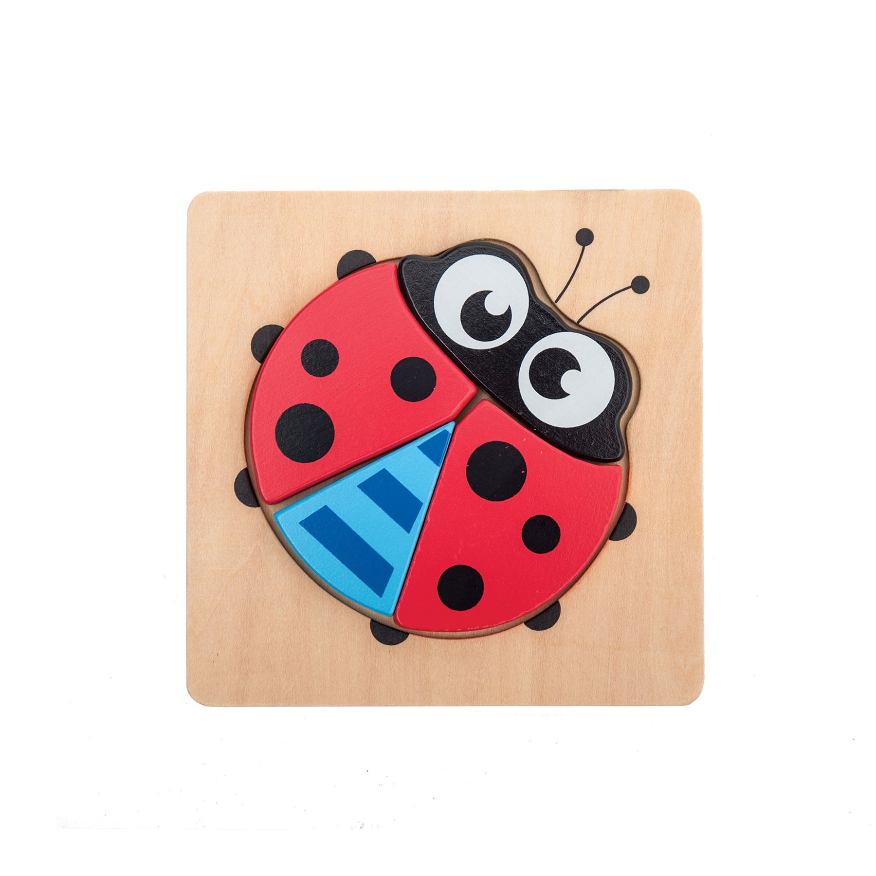 Nowa Szkola Puzzle Ladybug, wooden, 4 pieces