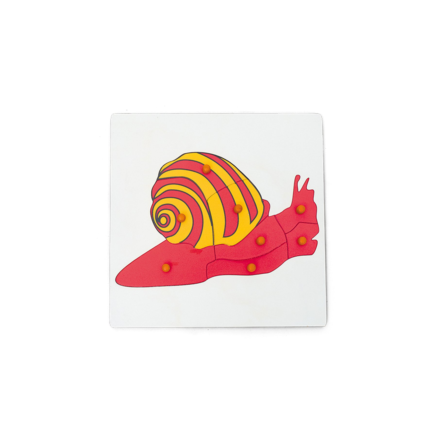 Nowa Szkola Puzzle Snail, wooden, 8 pcs