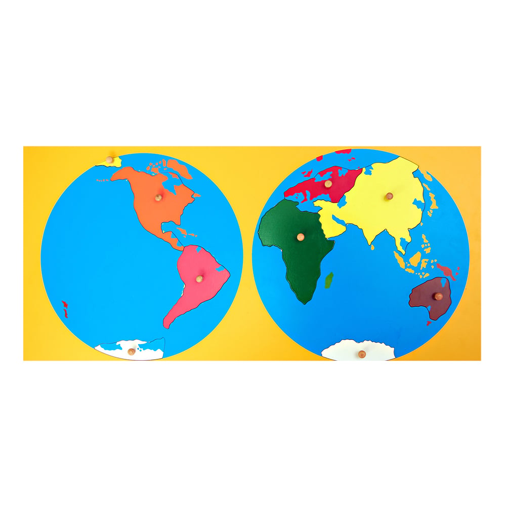 Montessori Puzzle - World map