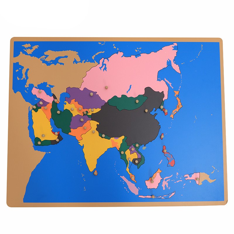 Puzzle Montessori - Map of Asia