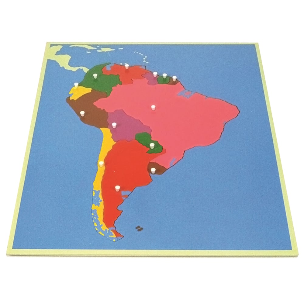 Puzzle Montessori - Map of South America