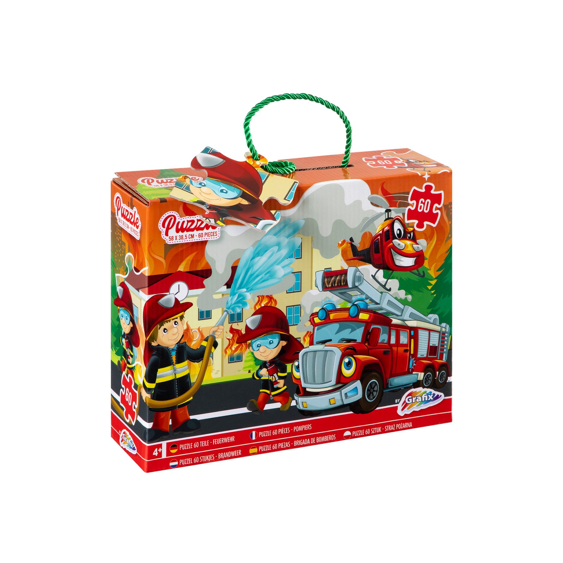 Moxy Puzzle Fire Station, 58 x 38.5 cm, 60 pcs
