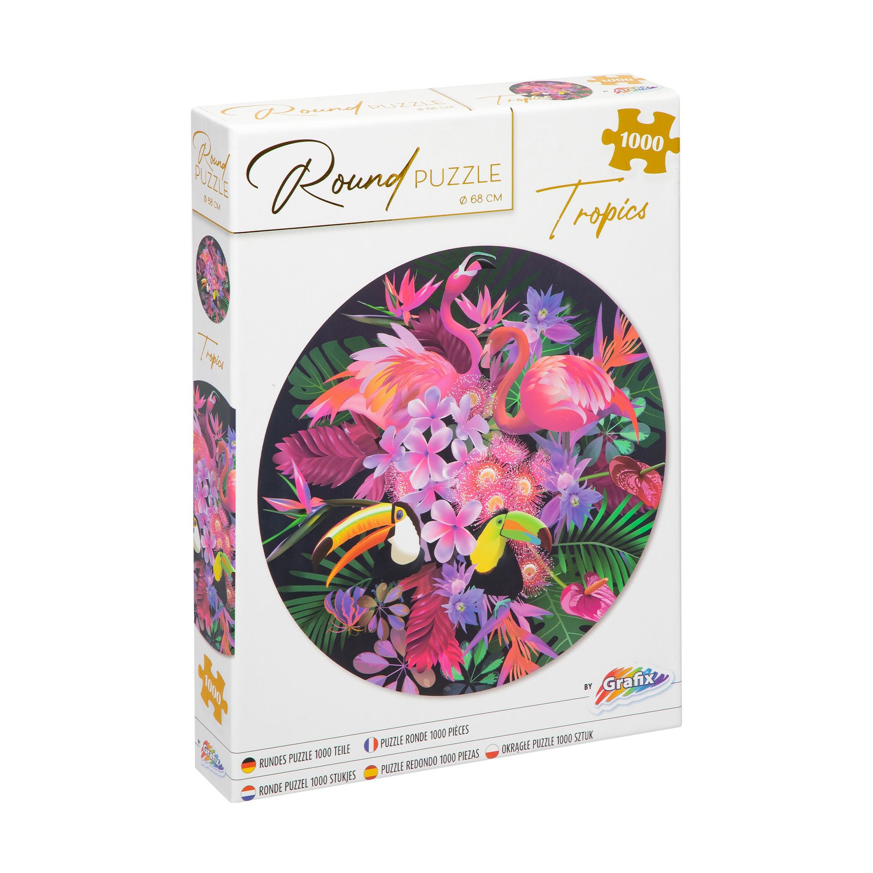 Moxy Puzzle Tropical, round, 1000 pieces