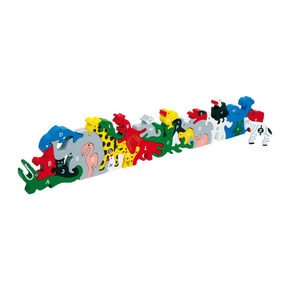 Small Foot Puzzle Animals, with Letters and Numbers, Wooden, 26 pcs
