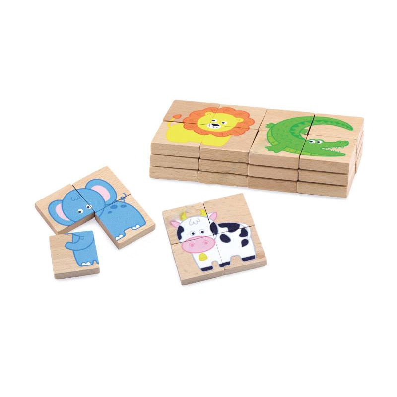 Nowa Szkola Puzzle Animals, magnetic, 32 pcs