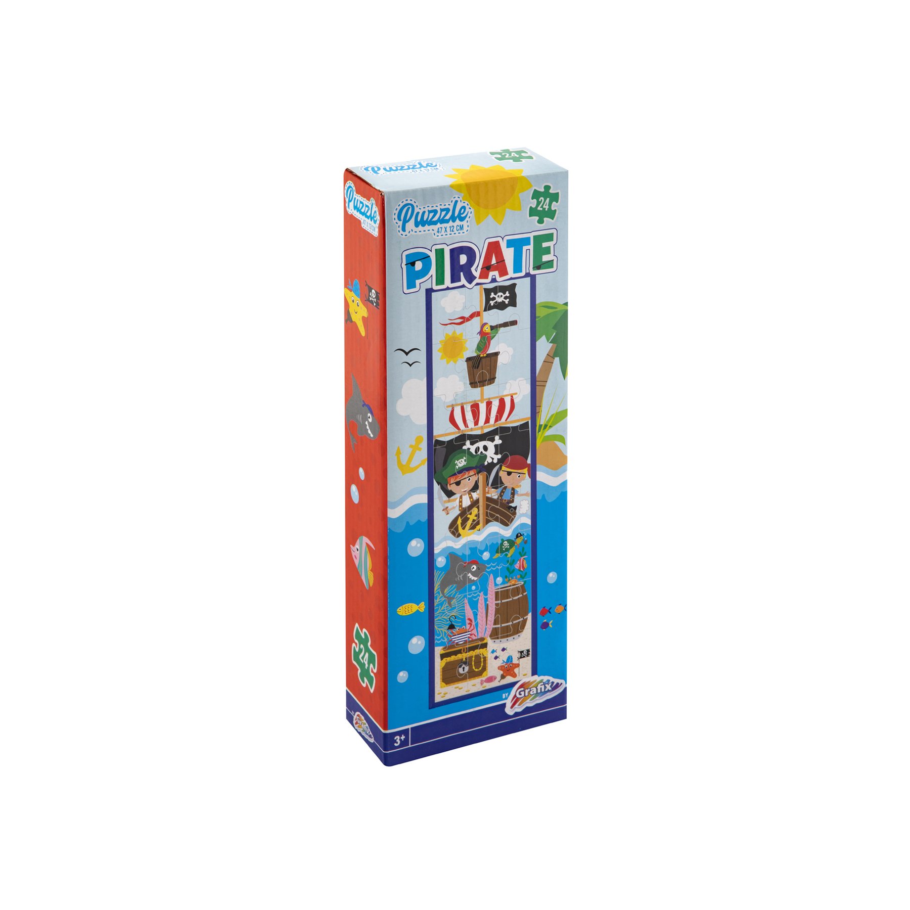 Moxy Tower puzzle Pirates, 47 x 12 cm, 24 pieces