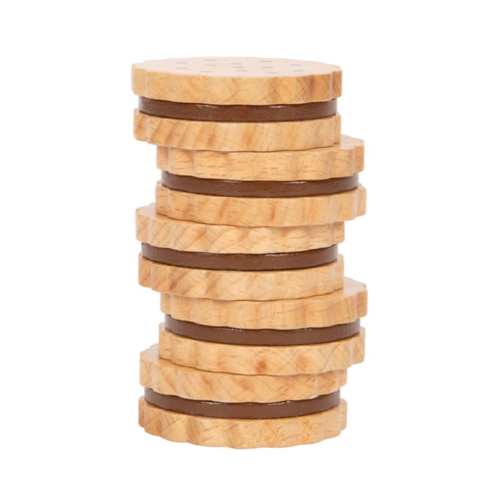 Small Foot Cookies, wooden, in box, 5 pieces