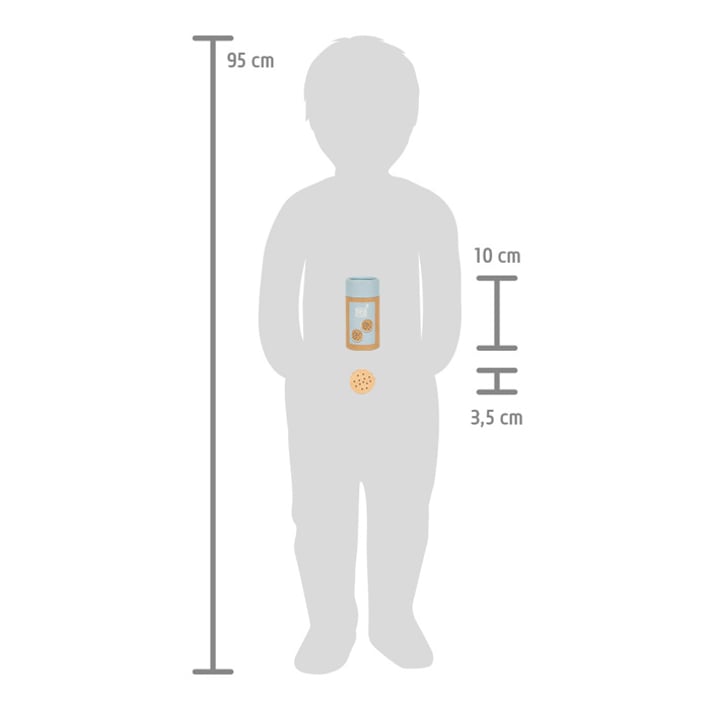 Small Foot Cookies, wooden, in box, 5 pieces