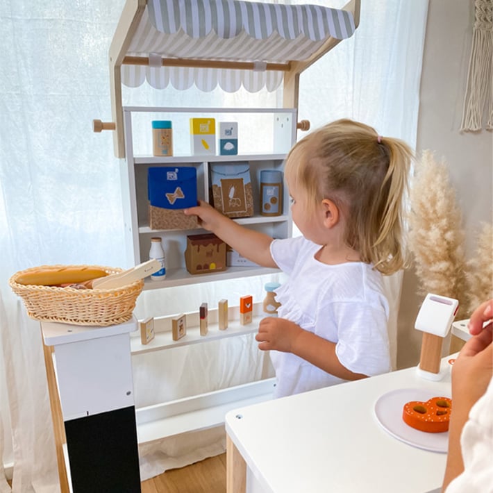 Small Foot Cookies, wooden, in box, 5 pieces