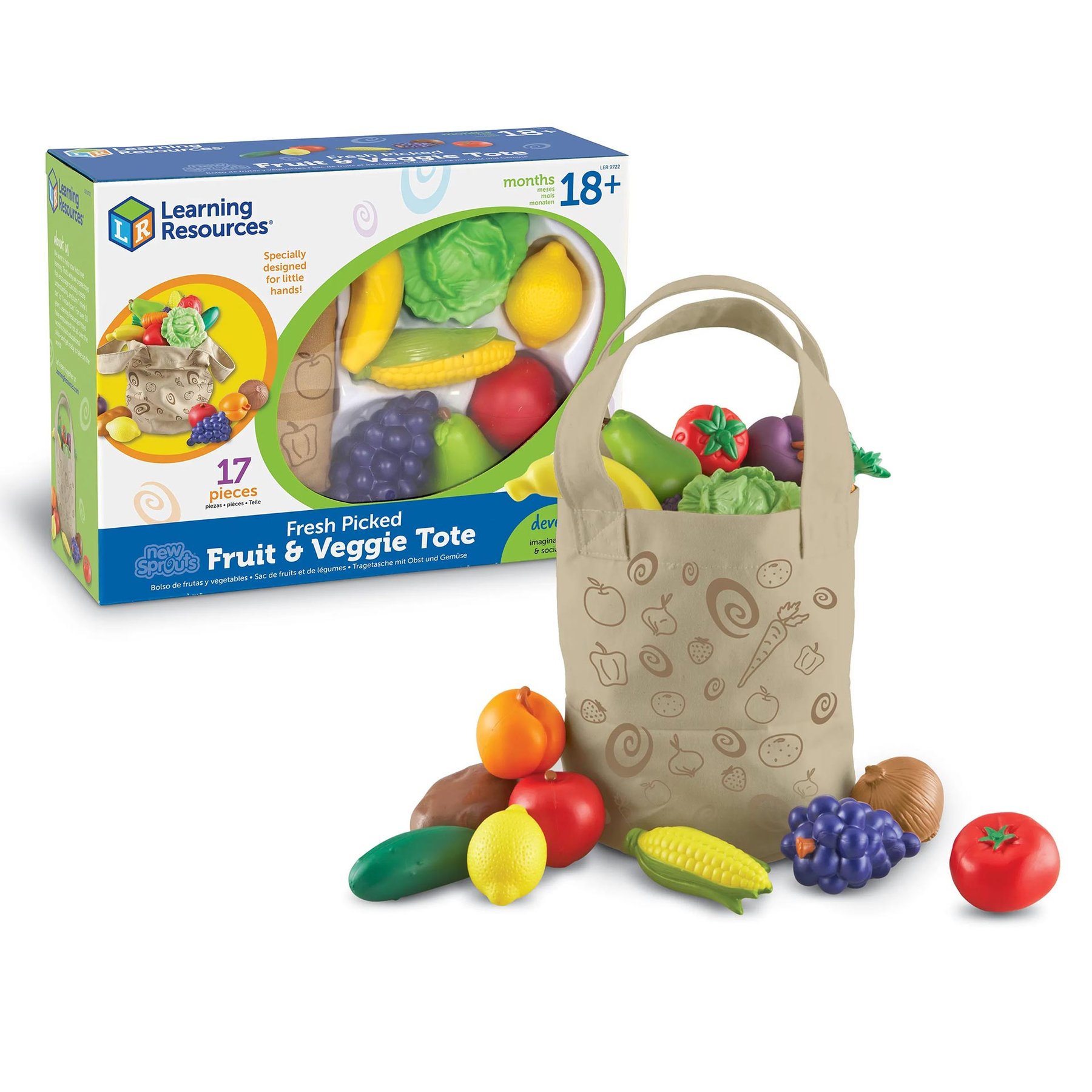 Learning Resources Bag with fruits and vegetables