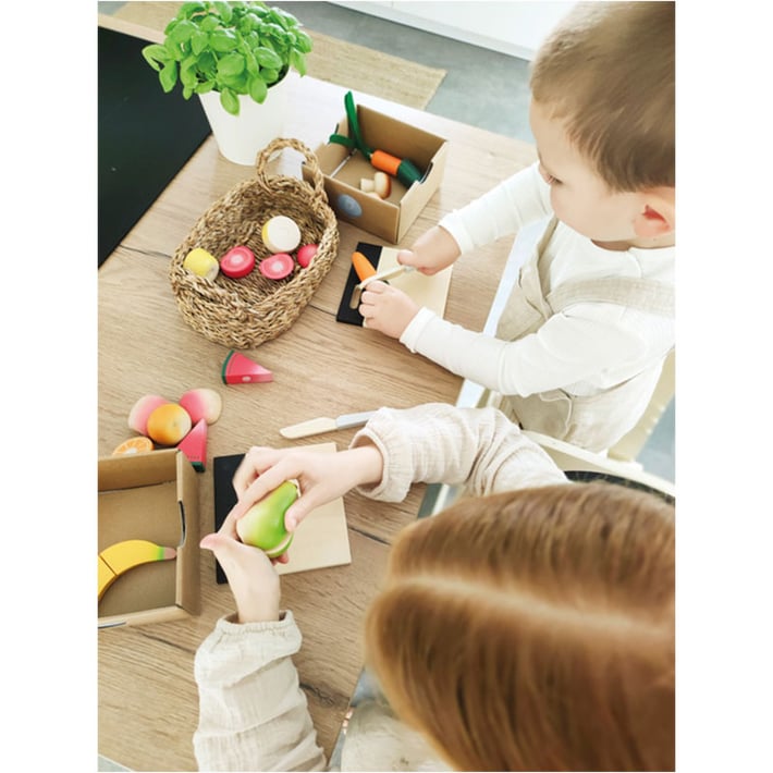 Small Foot Комплект плодове за рязане, дървени