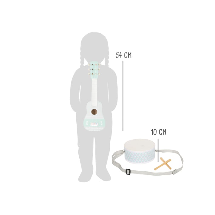 Small Foot Musical Instrument Set, pastel colors, 3 pieces