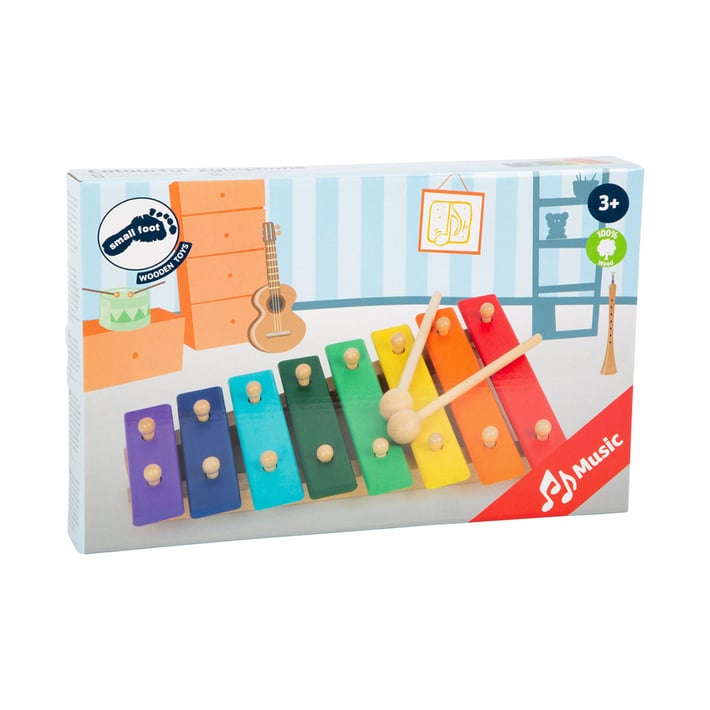Small Foot Xylophone, colorful, wooden, 30 x 22 x 4.5 cm