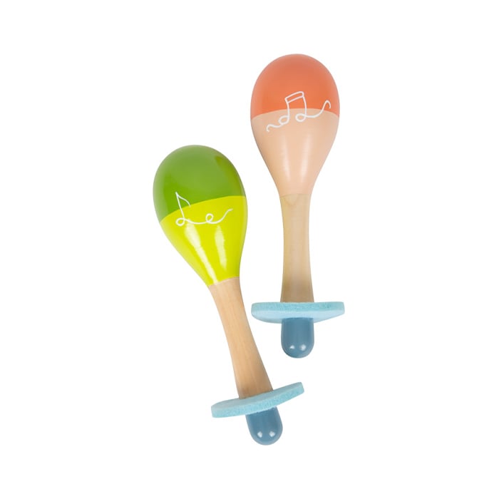 Small Foot Maracas Groovy Beats, wooden, 2 pieces