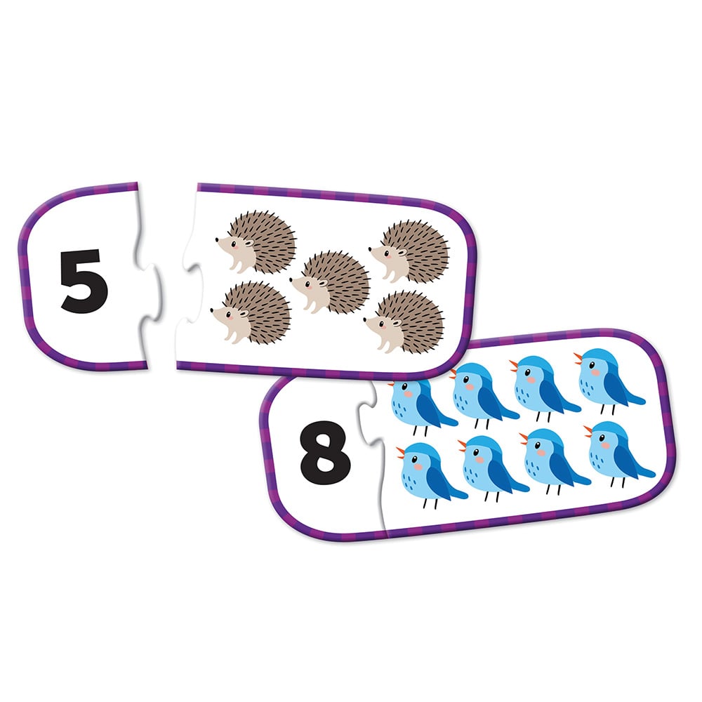 Learning Resources Cards, puzzle-type, for counting, 15.2 x 7.6 cm
