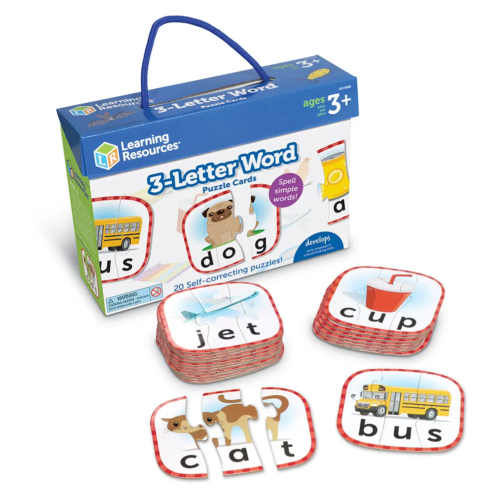 Learning Resources Word-building cards, 3-letter words