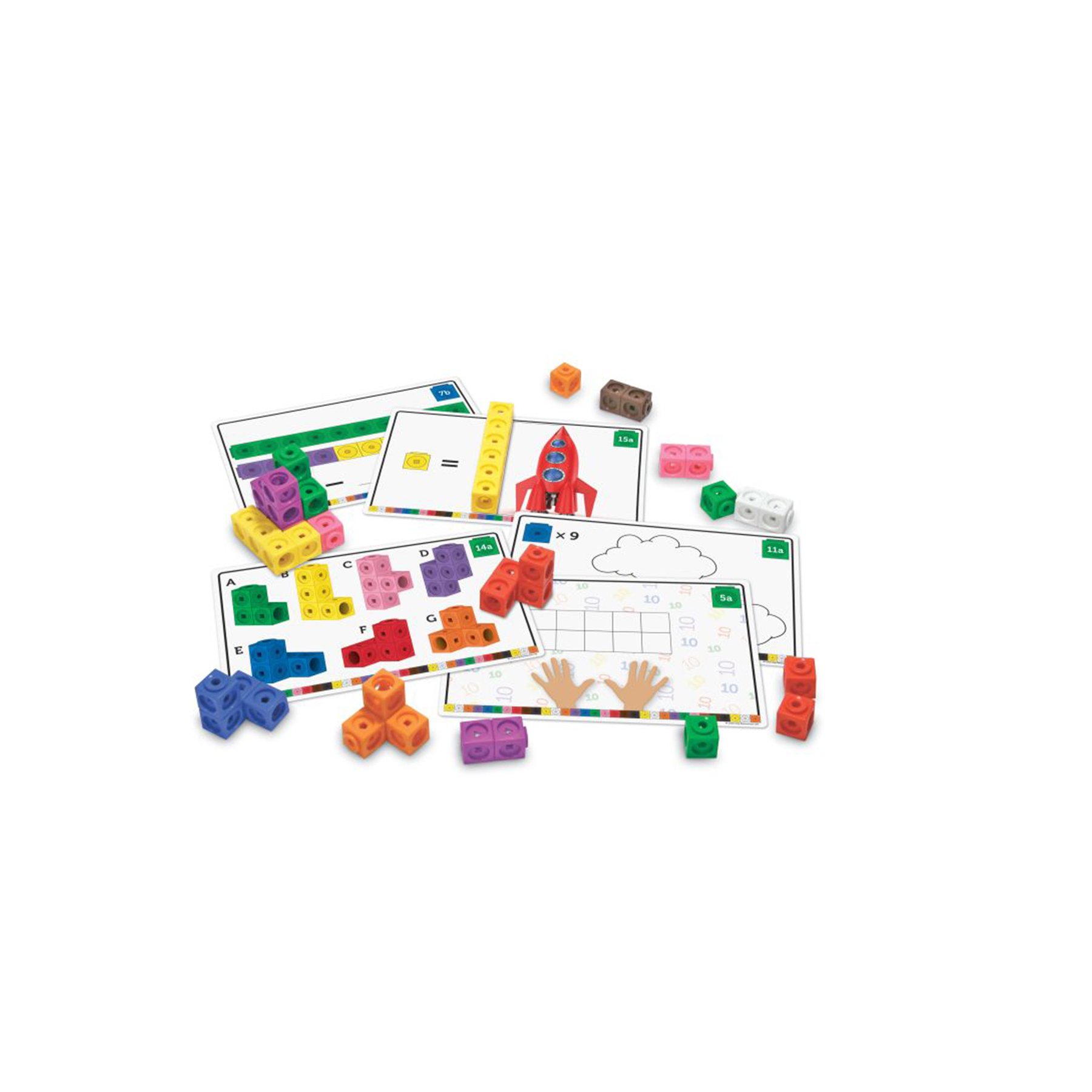 Learning Resources Math Set, with cubes and cards