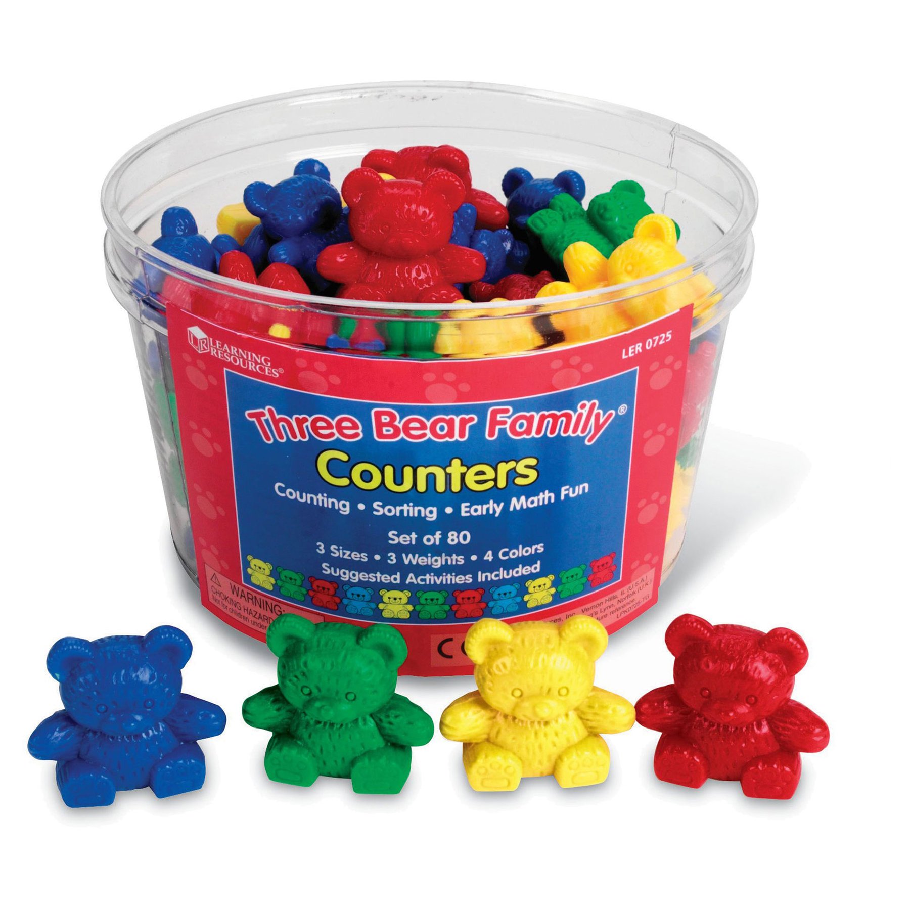 Learning Resources Counting bears, 80 pcs