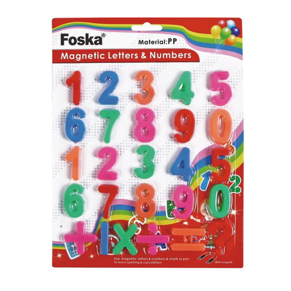 Foska Magnetic Numbers and Symbols, 26 pcs