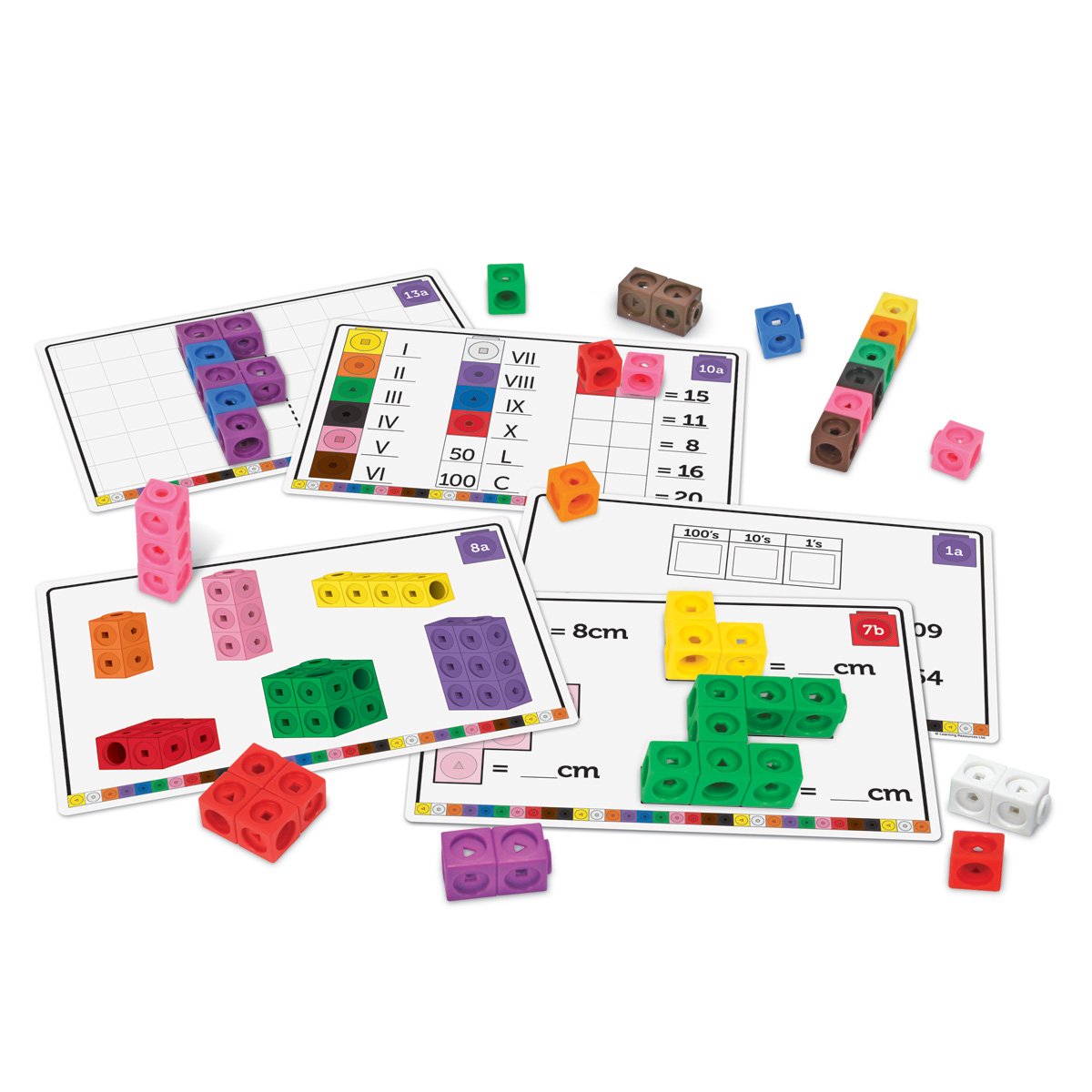 Learning Resources Stem cubes, mathematical, for building, 100 pcs