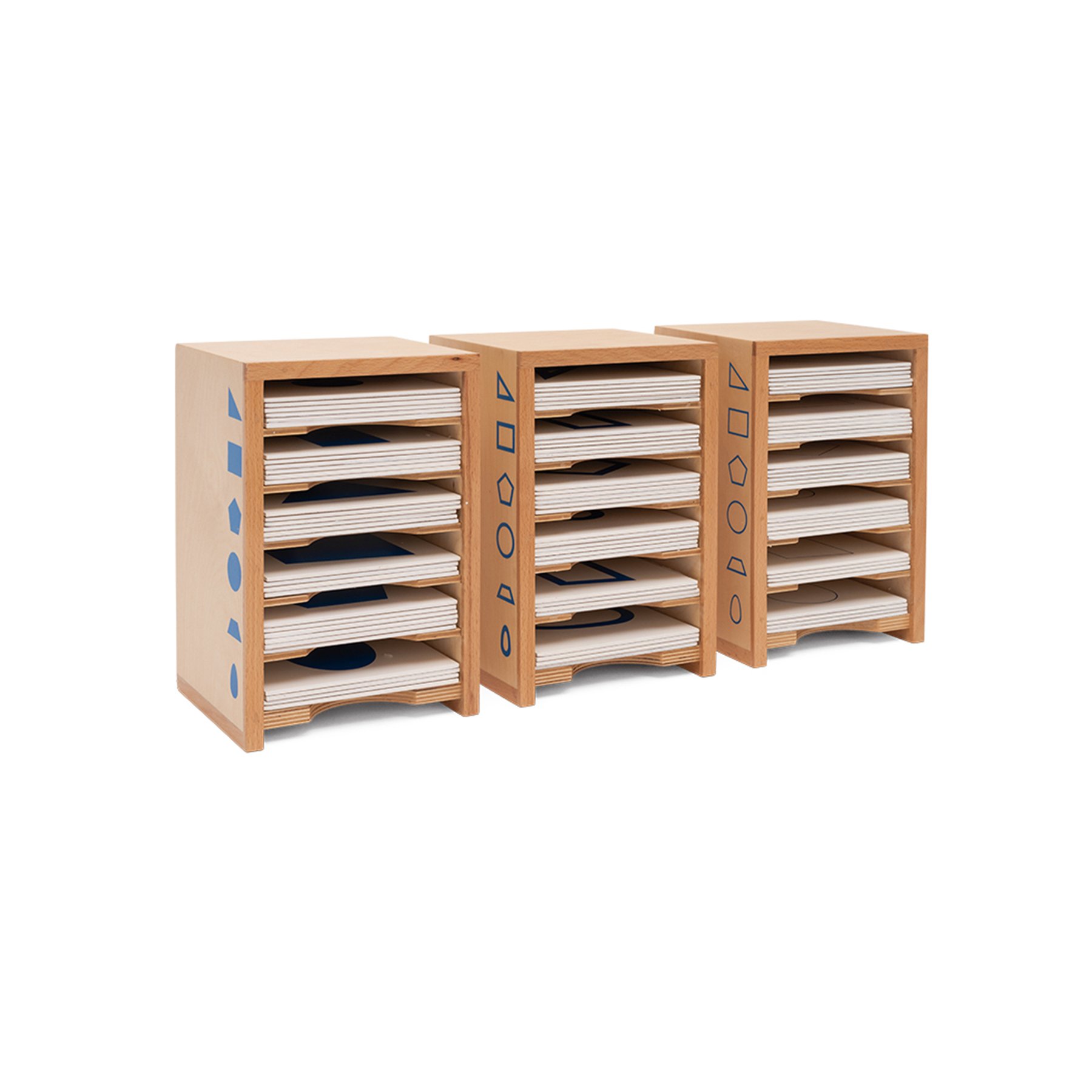 Nowa Szkola Cabinet with geometric figure cards