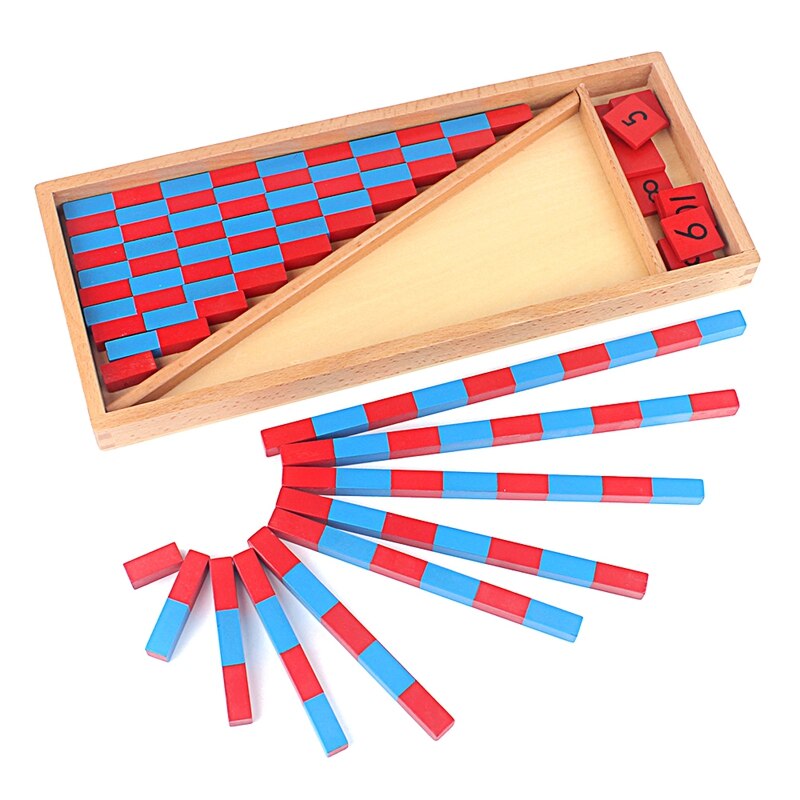Montessori rods set, numerical
